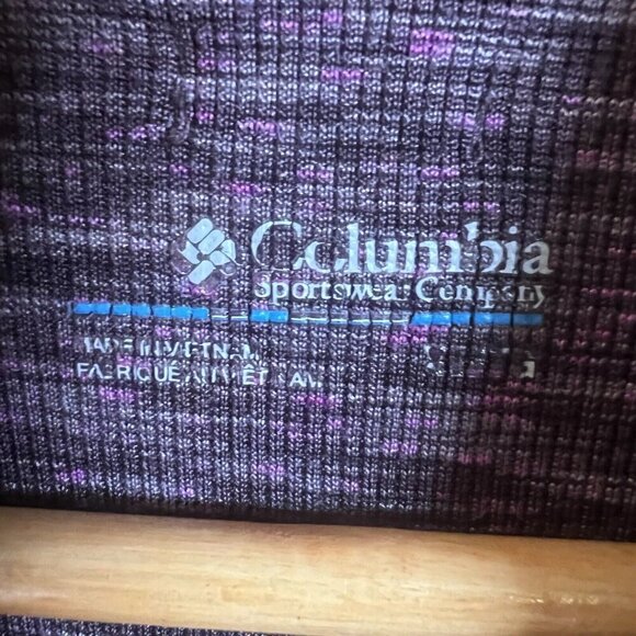 Columbia Omni-Wick 1/4 Zip Pullover Purple Heathered Women's Size M - Picture 6 of 8
